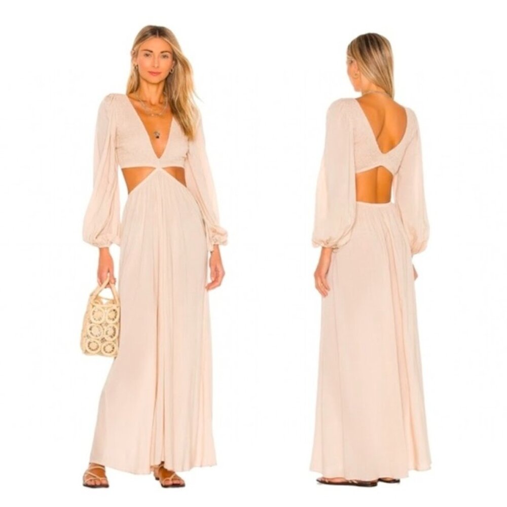 NWOT Indah Julia Maxi Dress In Coy Size S